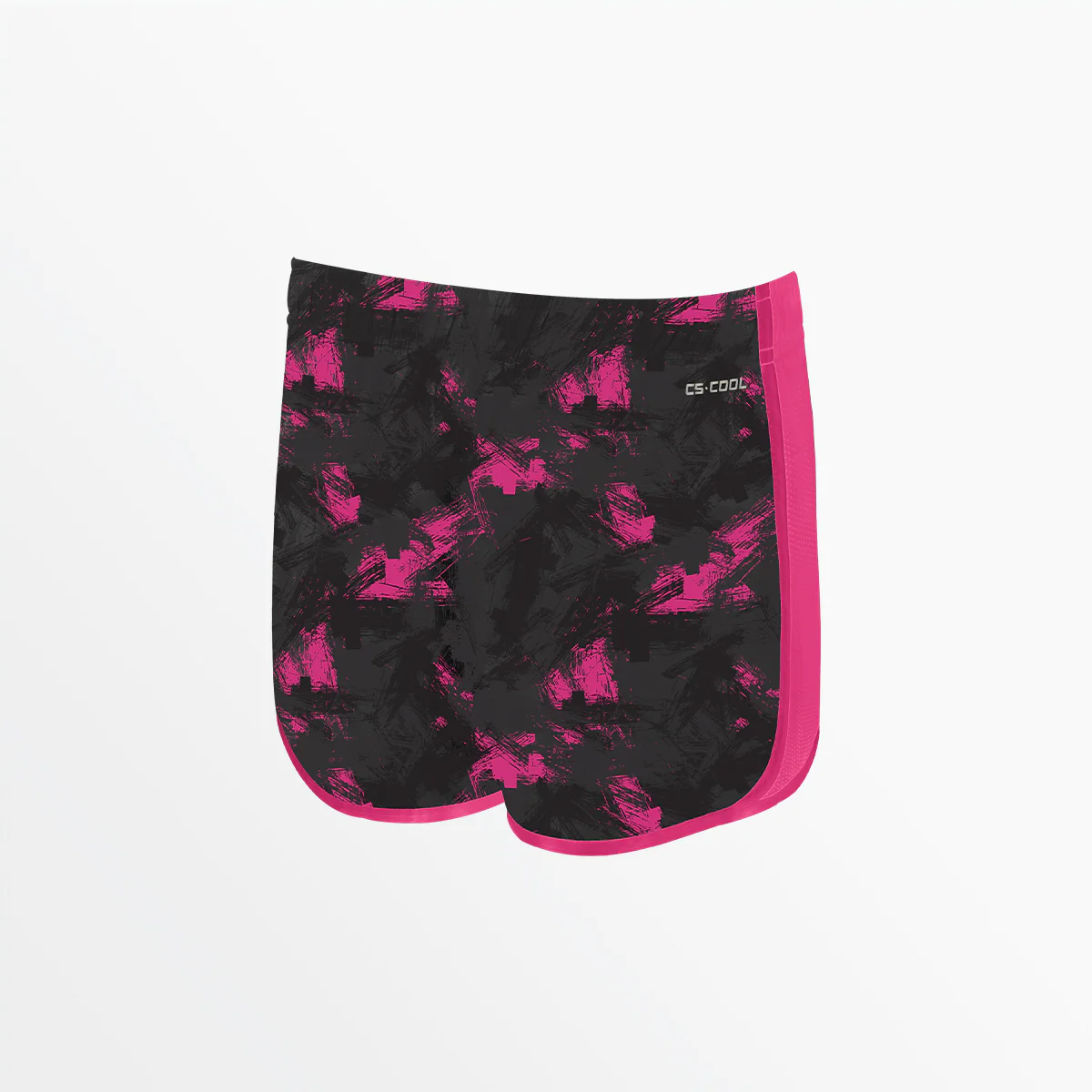 GIRL'S CAMO STROKES 2-TONE RUNNING SHORTS - Image 2