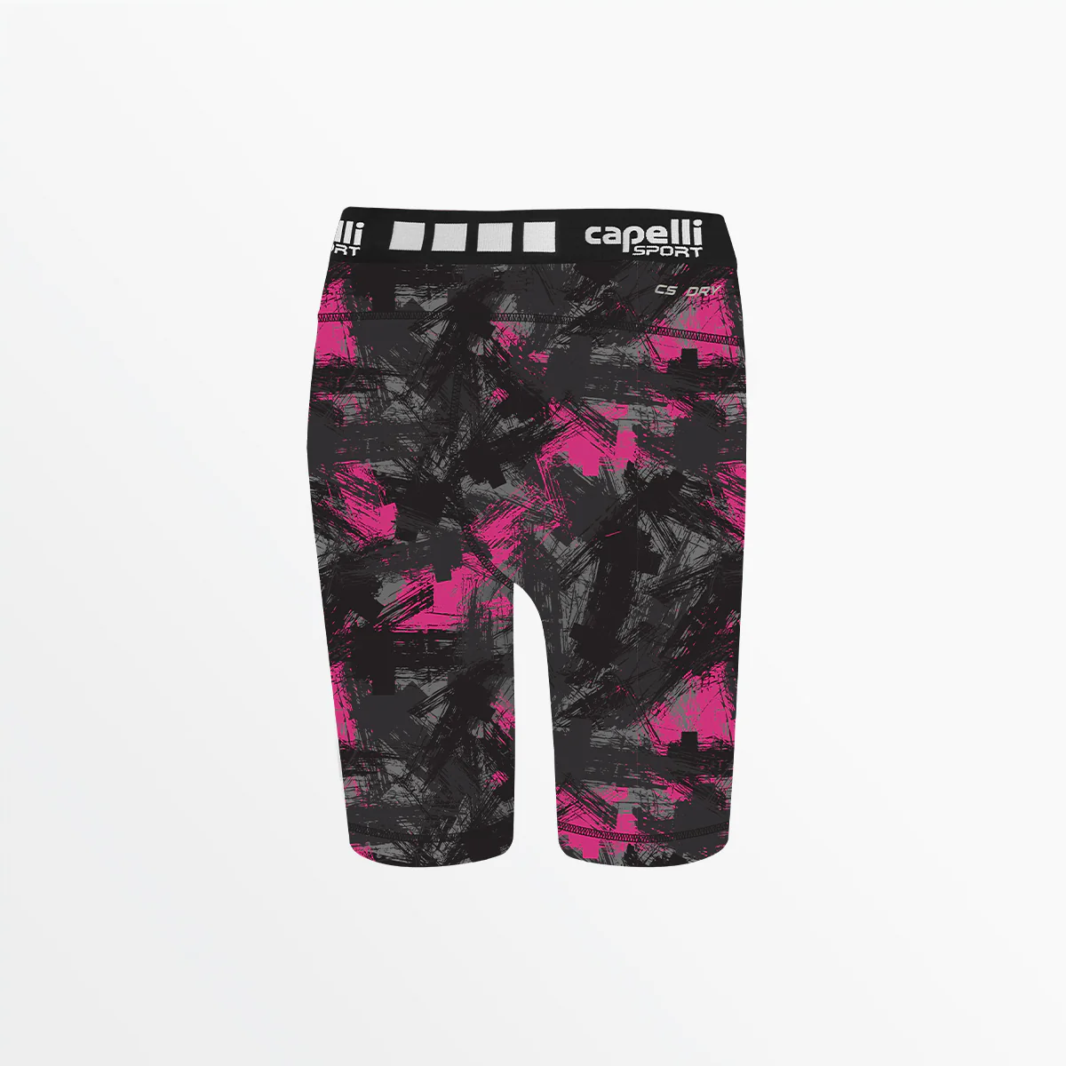 GIRL'S 3/4 CAMO STROKES BIKER SHORTS - Image 3