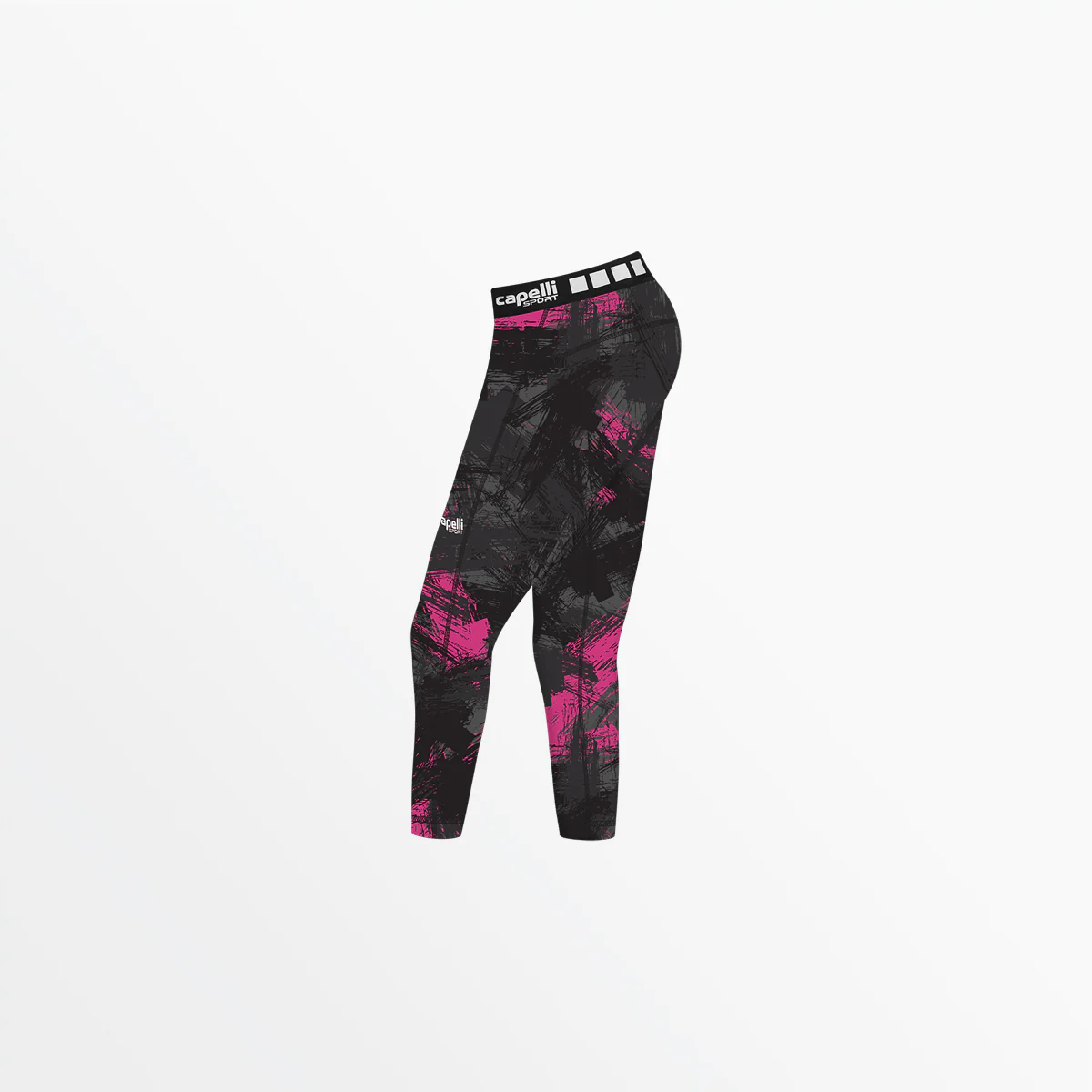 GIRL'S 3/4 CAMO STROKES PERFORMANCE TIGHTS - Image 2