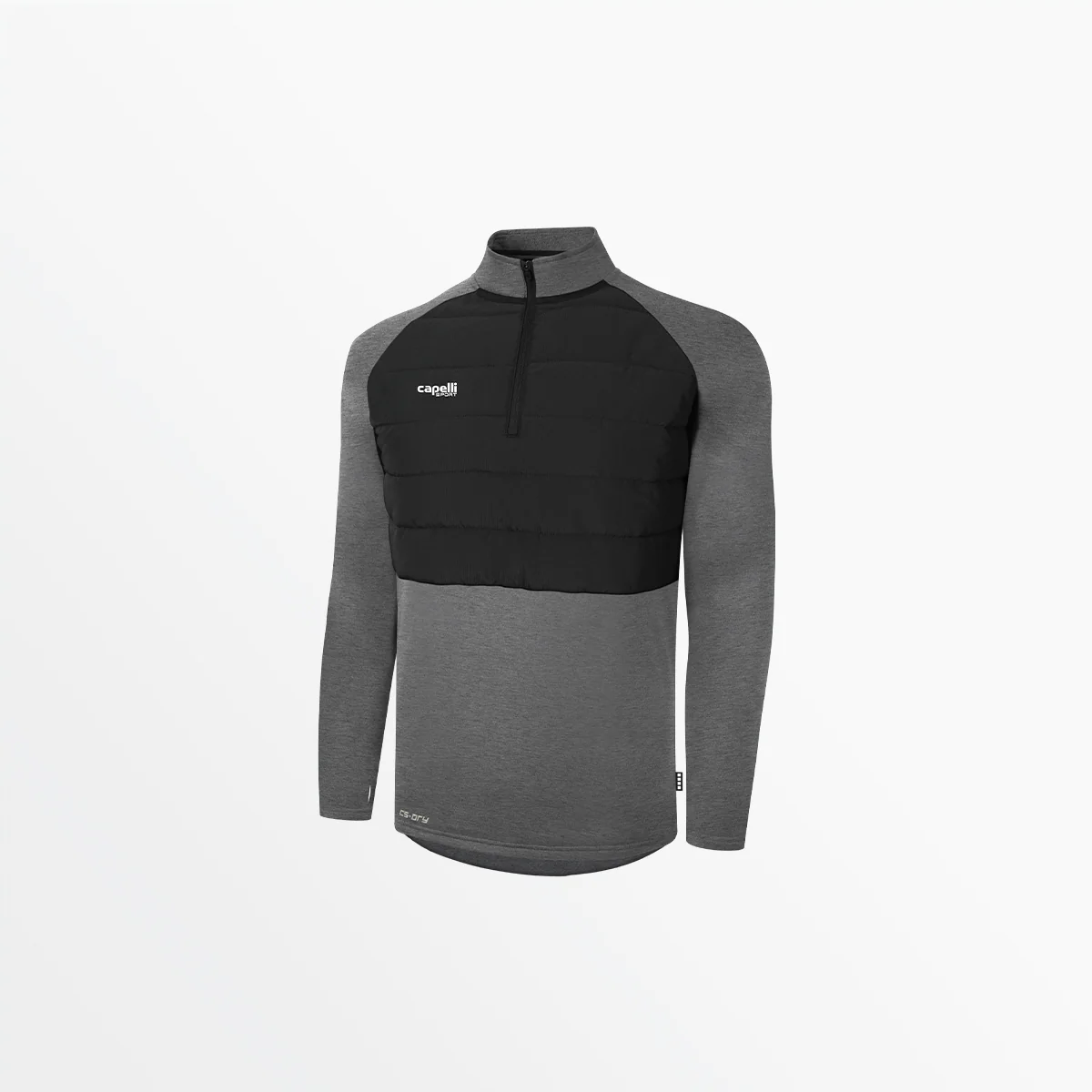 MEN'S BASICS THERMA FLEECE WOVEN FRONT 1/4 ZIP TOP - Image 5
