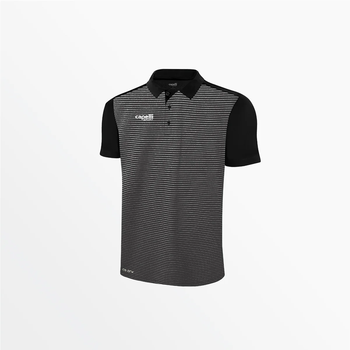 MEN'S CLASSIC SMALL STRIPE POLY POLO