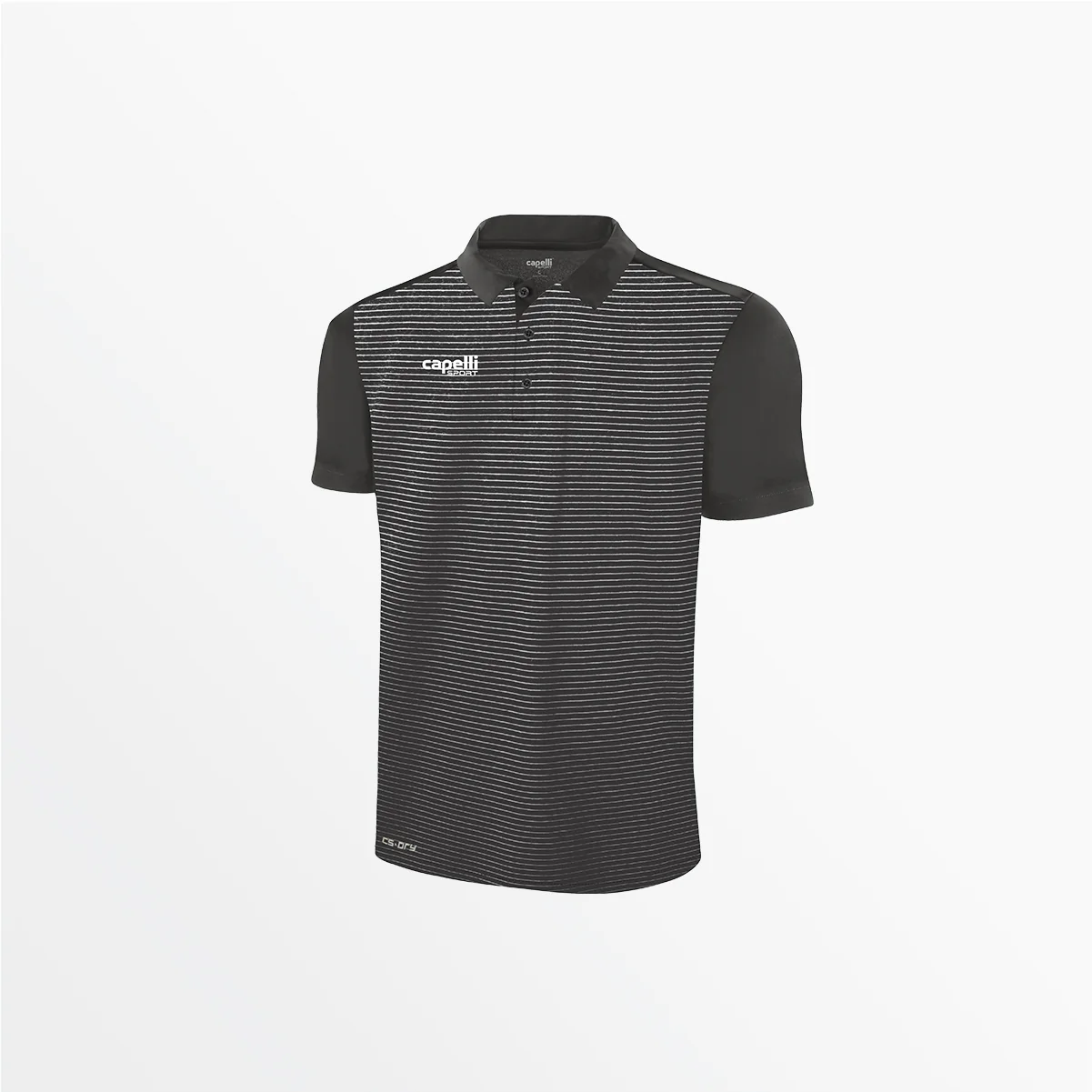 MEN'S CLASSIC SMALL STRIPE POLY POLO