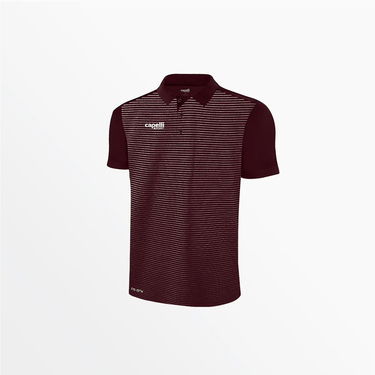MEN'S CLASSIC SMALL STRIPE POLY POLO