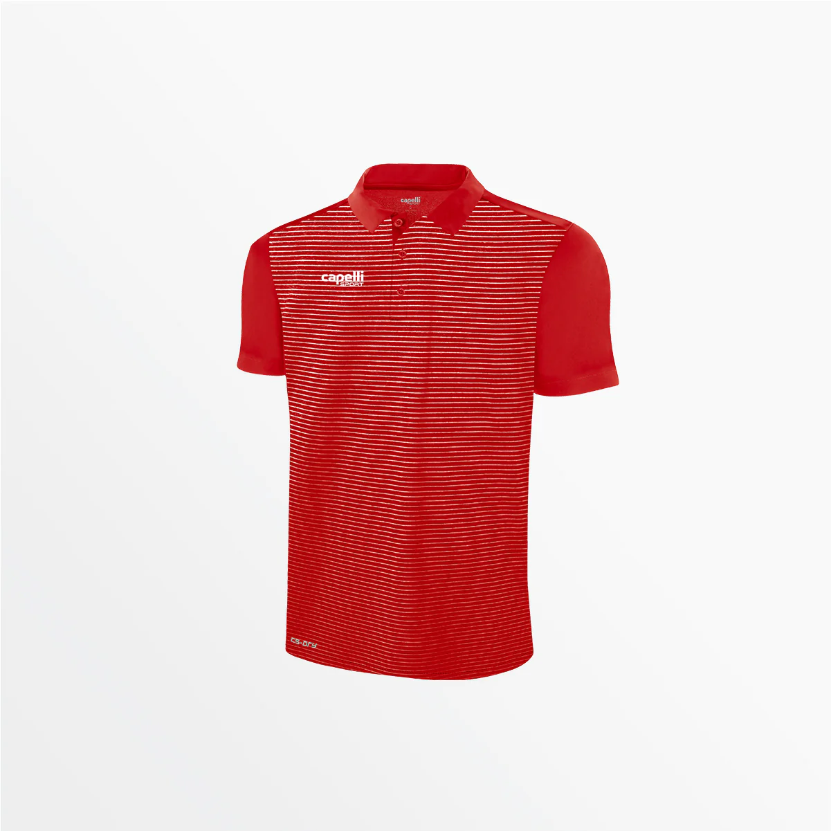 MEN'S CLASSIC SMALL STRIPE POLY POLO