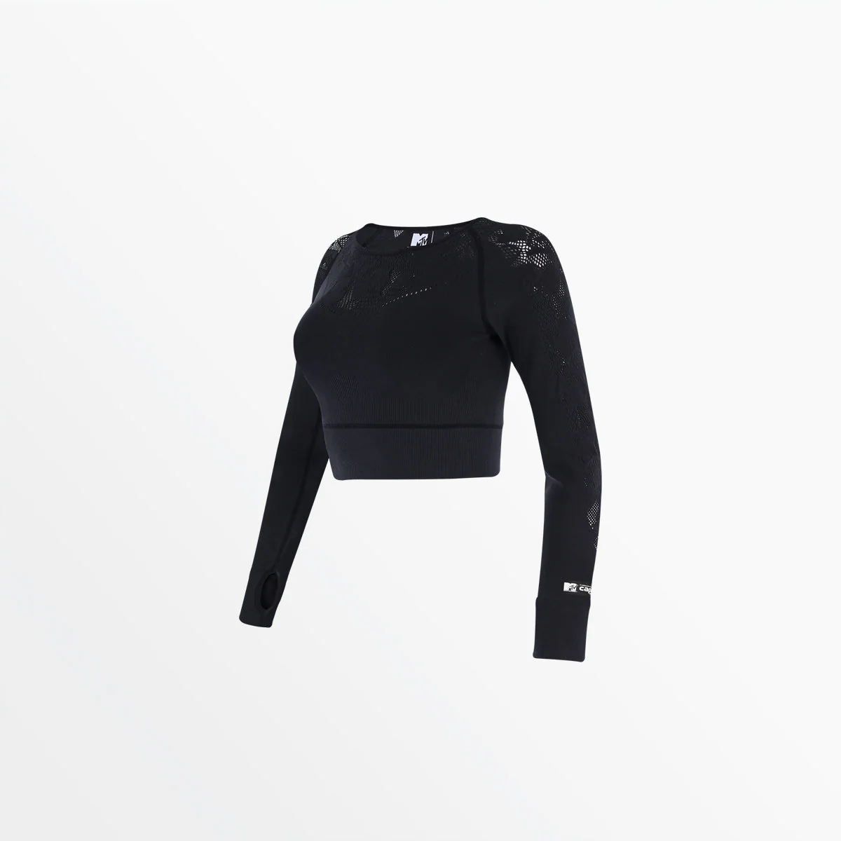 MTV WOMEN'S SPORTY LONG SLEEVE CROP - Image 7