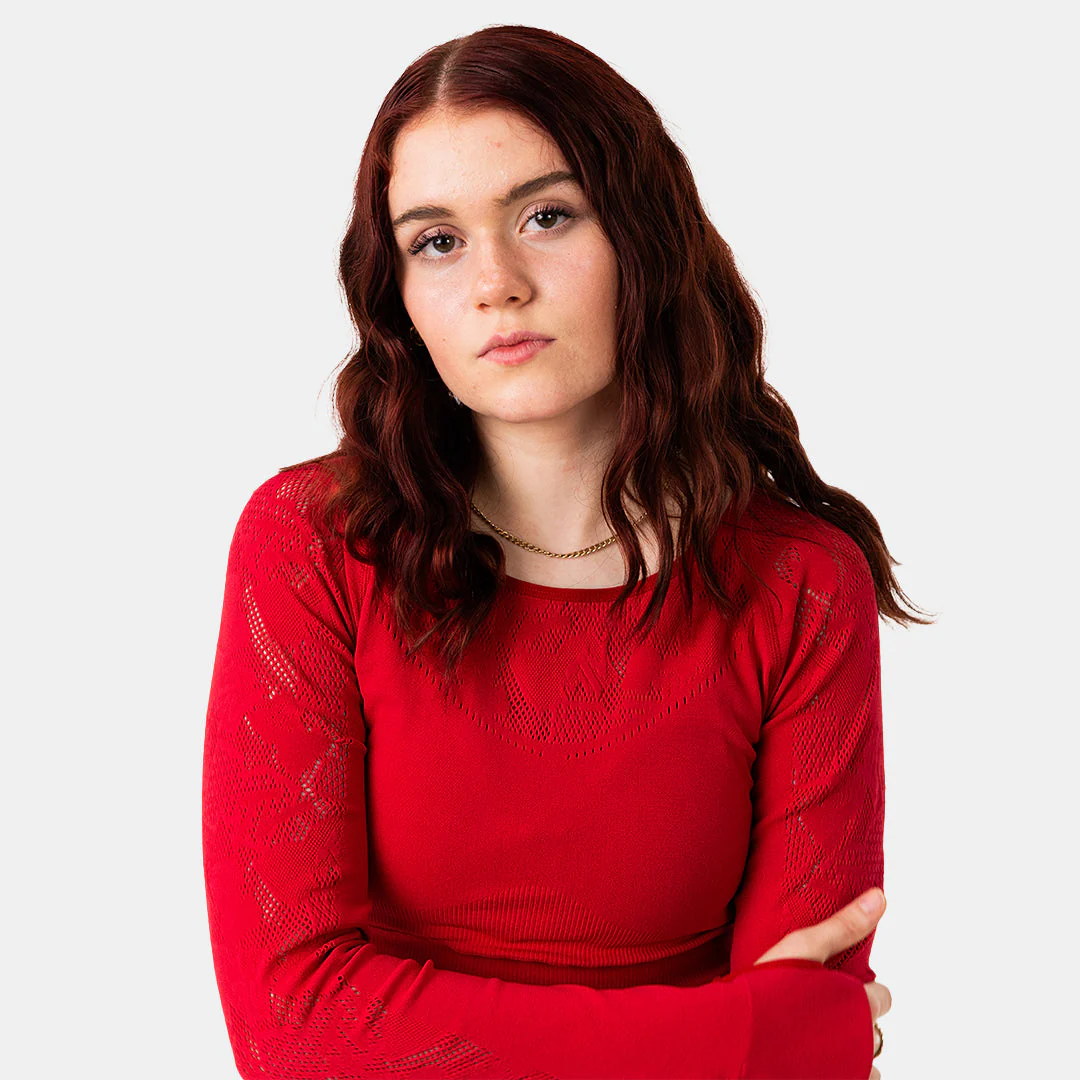 MTV WOMEN'S SPORTY LONG SLEEVE CROP - Image 3