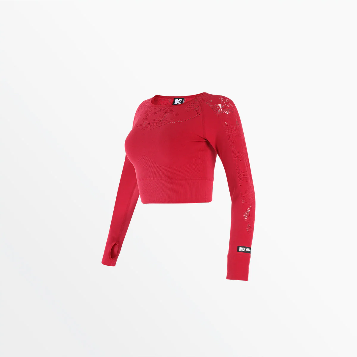 MTV WOMEN'S SPORTY LONG SLEEVE CROP - Image 7