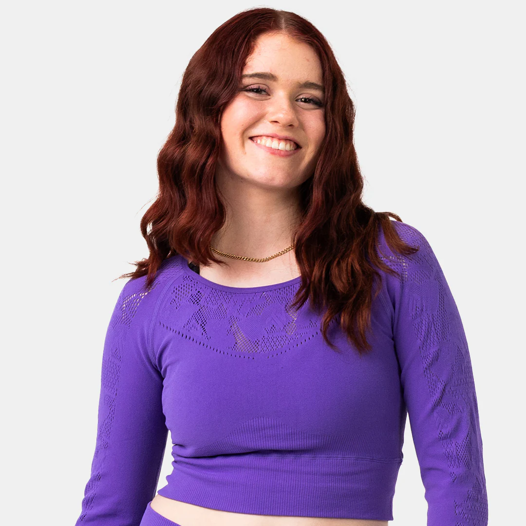 MTV WOMEN'S SPORTY LONG SLEEVE CROP - Image 3