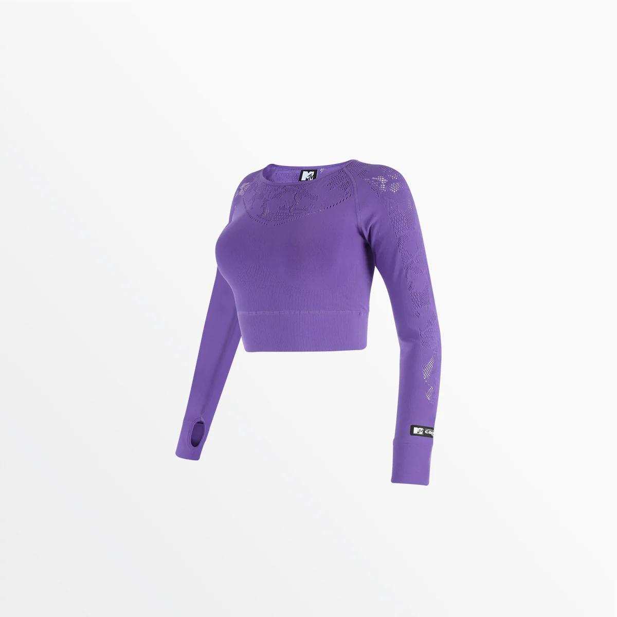 MTV WOMEN'S SPORTY LONG SLEEVE CROP - Image 7