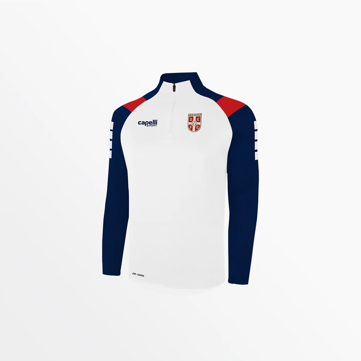 YOUTH SERBIA EMPIRE 1/4" ZIP TECHNICAL TRAINING TOP