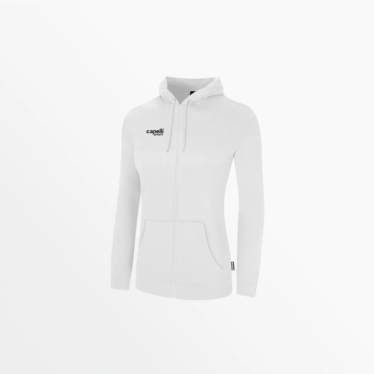 WOMEN'S BASIC FLEECE ZIP UP HOODIE