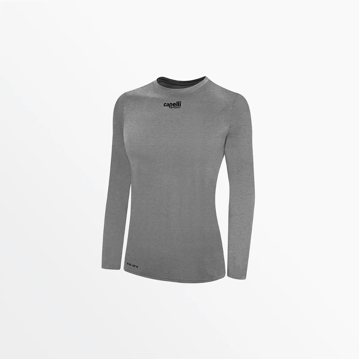 WOMEN'S BASICS CREW NECK LONG SLEEVE POLY TEE - Image 5