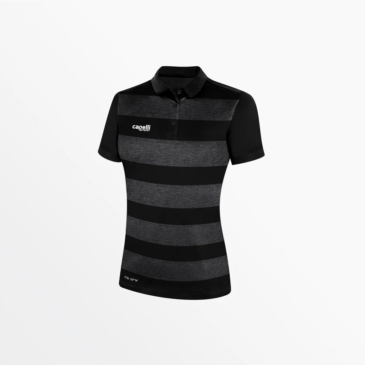 WOMEN'S CLASSIC STRIPE POLY POLO