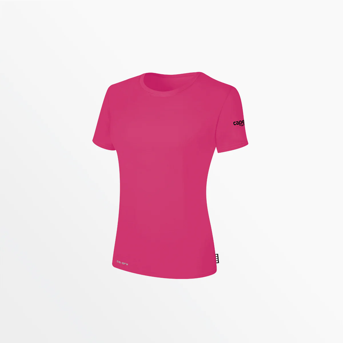 WOMEN'S CS-DRY TEE WITH SLEEVE LOGO
