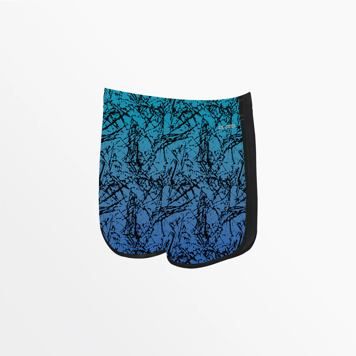 WOMEN'S DISTRESSED OMBRE 2-TONE RUNNING SHORTS - Image 2