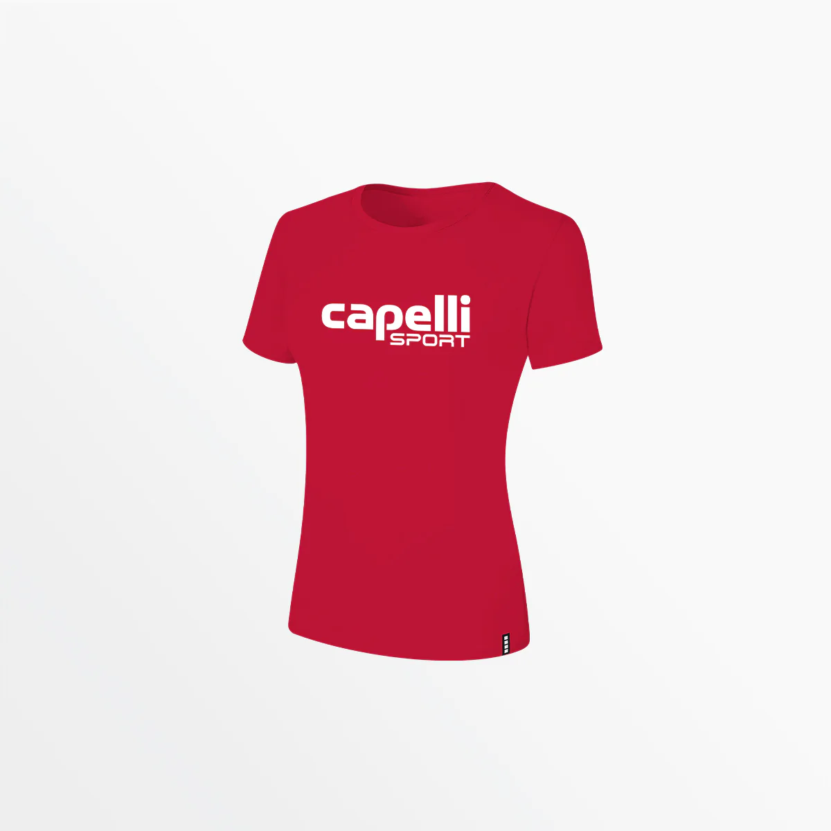 WOMEN'S LOGO TEE W OVERSIZED CENTER LOGO