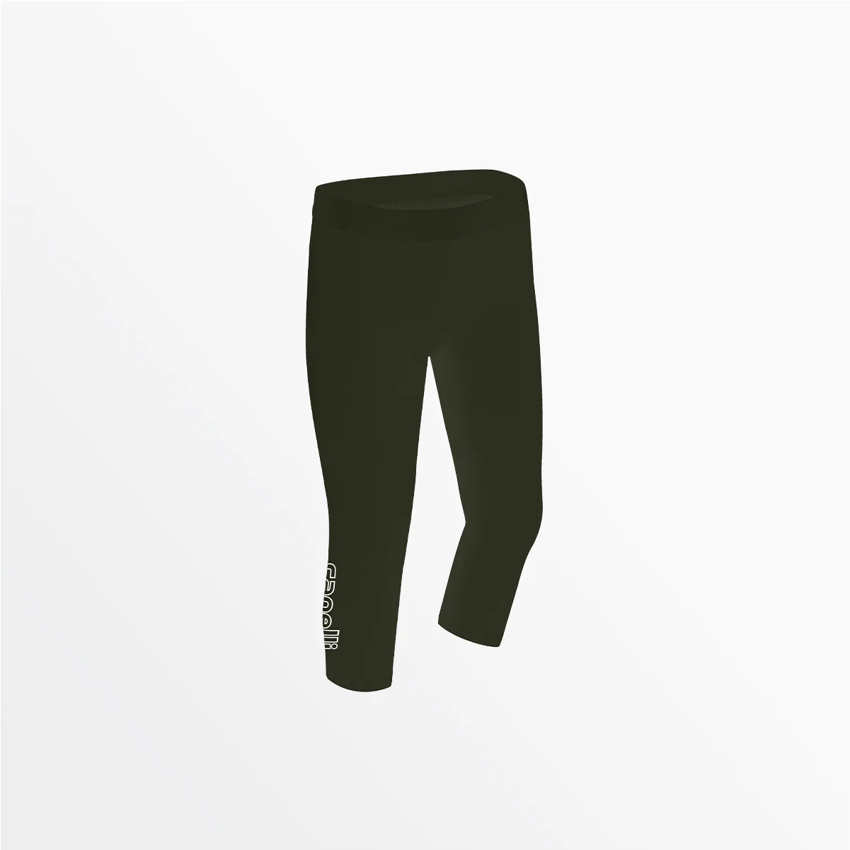 WOMEN'S MID RISE LOGO 3/4 COTTON LEGGINGS