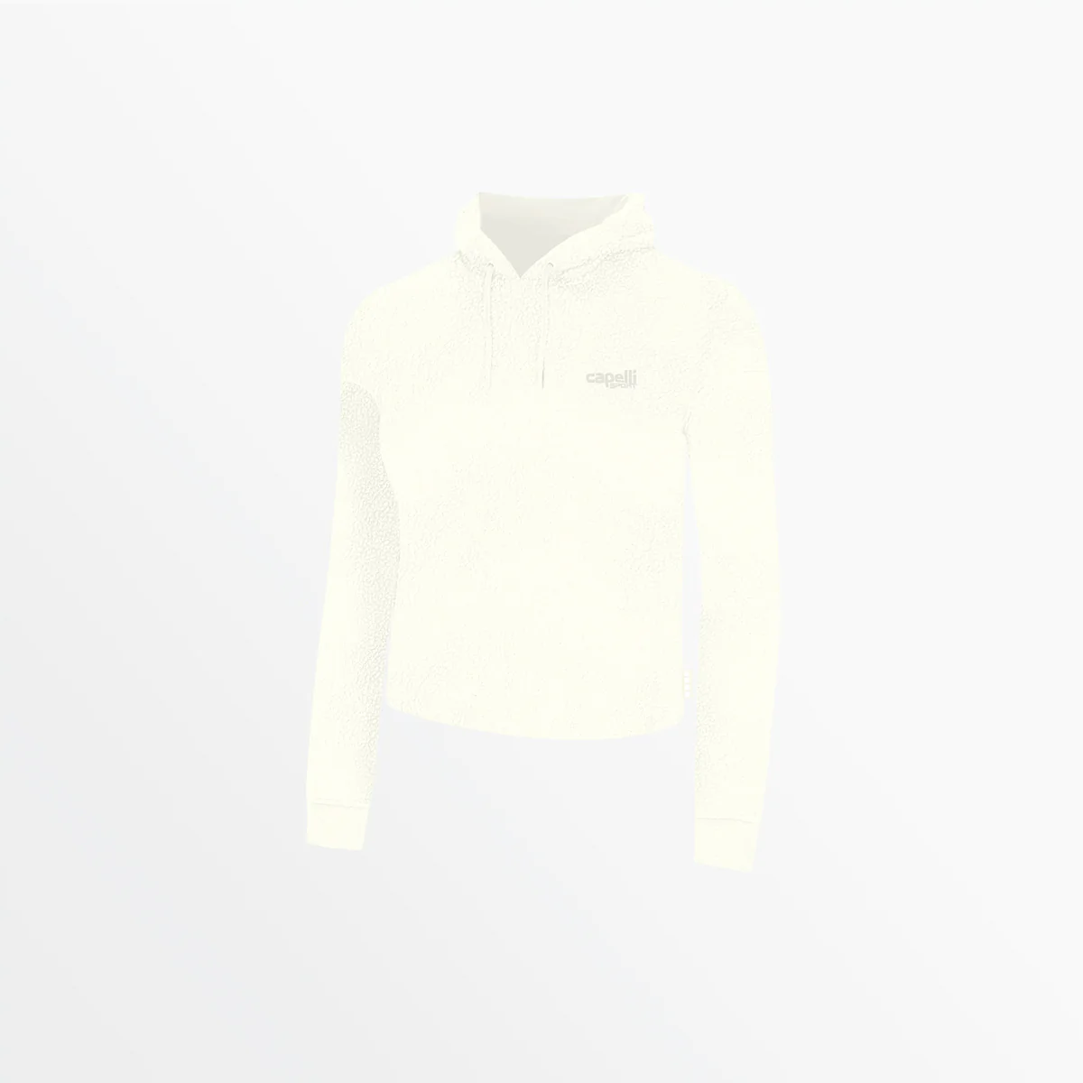 WOMEN'S SHERPA CROPPED PULLOVER HOODIE - Image 6