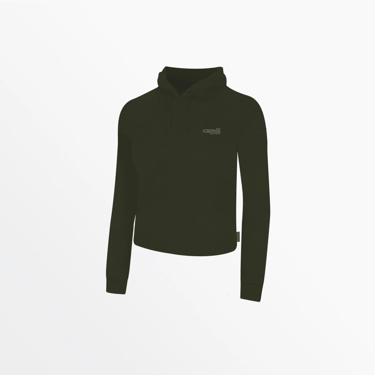 WOMEN'S SHERPA CROPPED PULLOVER HOODIE - Image 11