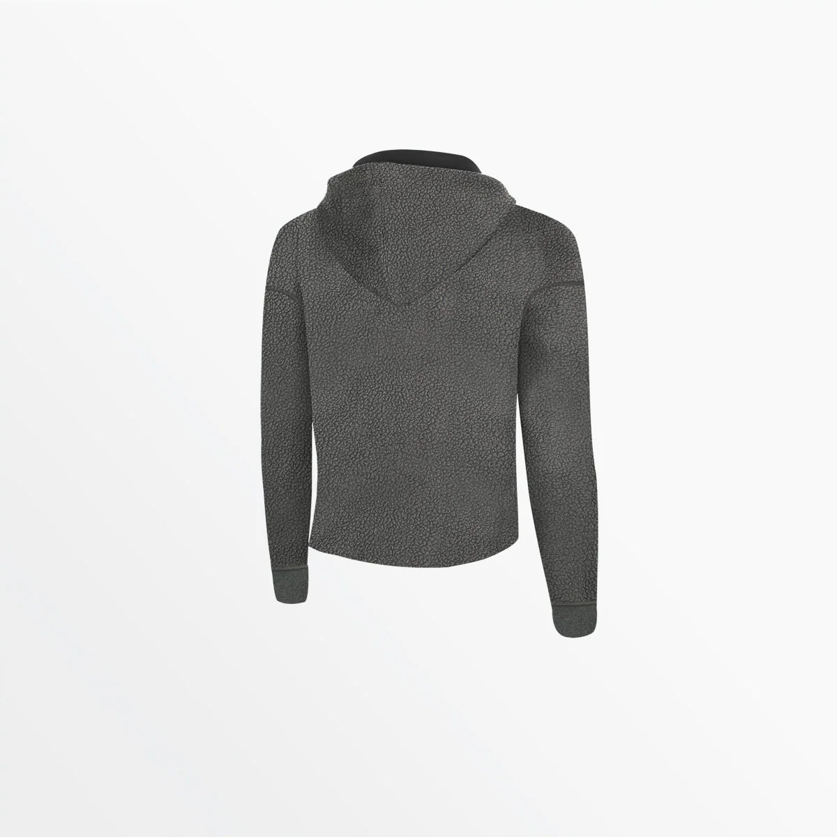 WOMEN'S SHERPA CROPPED PULLOVER HOODIE - Image 11