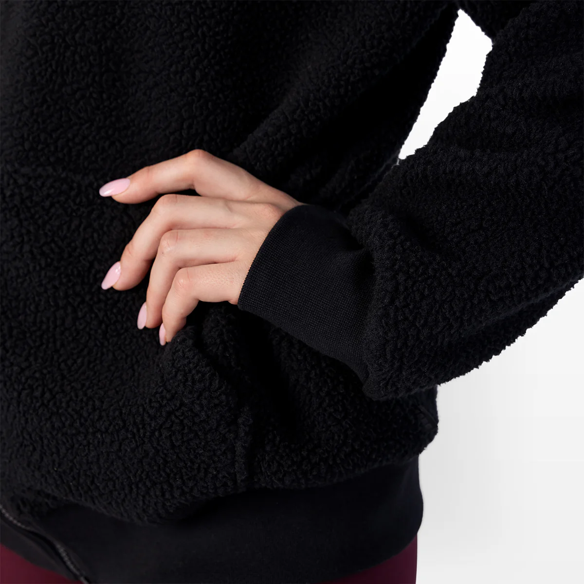 WOMEN'S SHERPA ZIP UP HOODIE - Image 5
