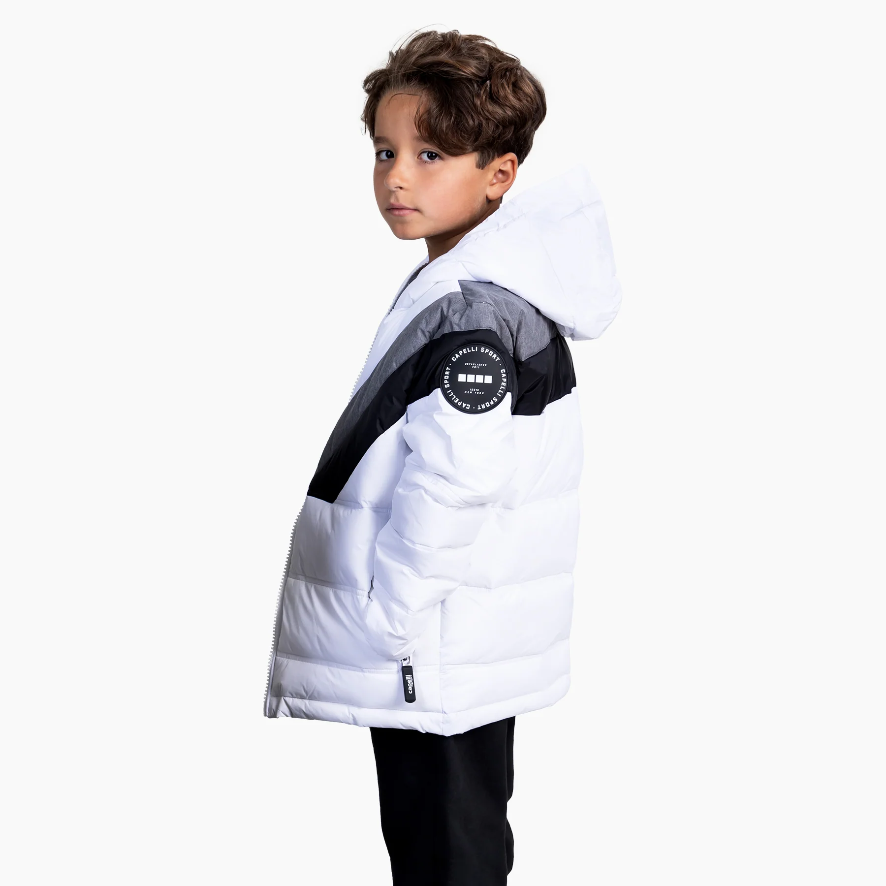 YOUTH COLOR BLOCKED WINTER JACKET - Image 2