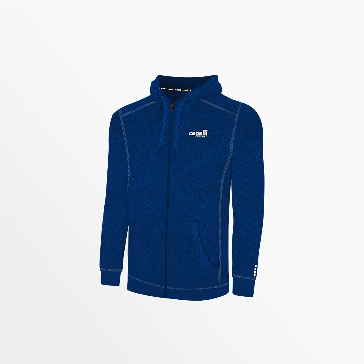 YOUTH ESSENTIAL HEATHER ZIP UP HOODIE