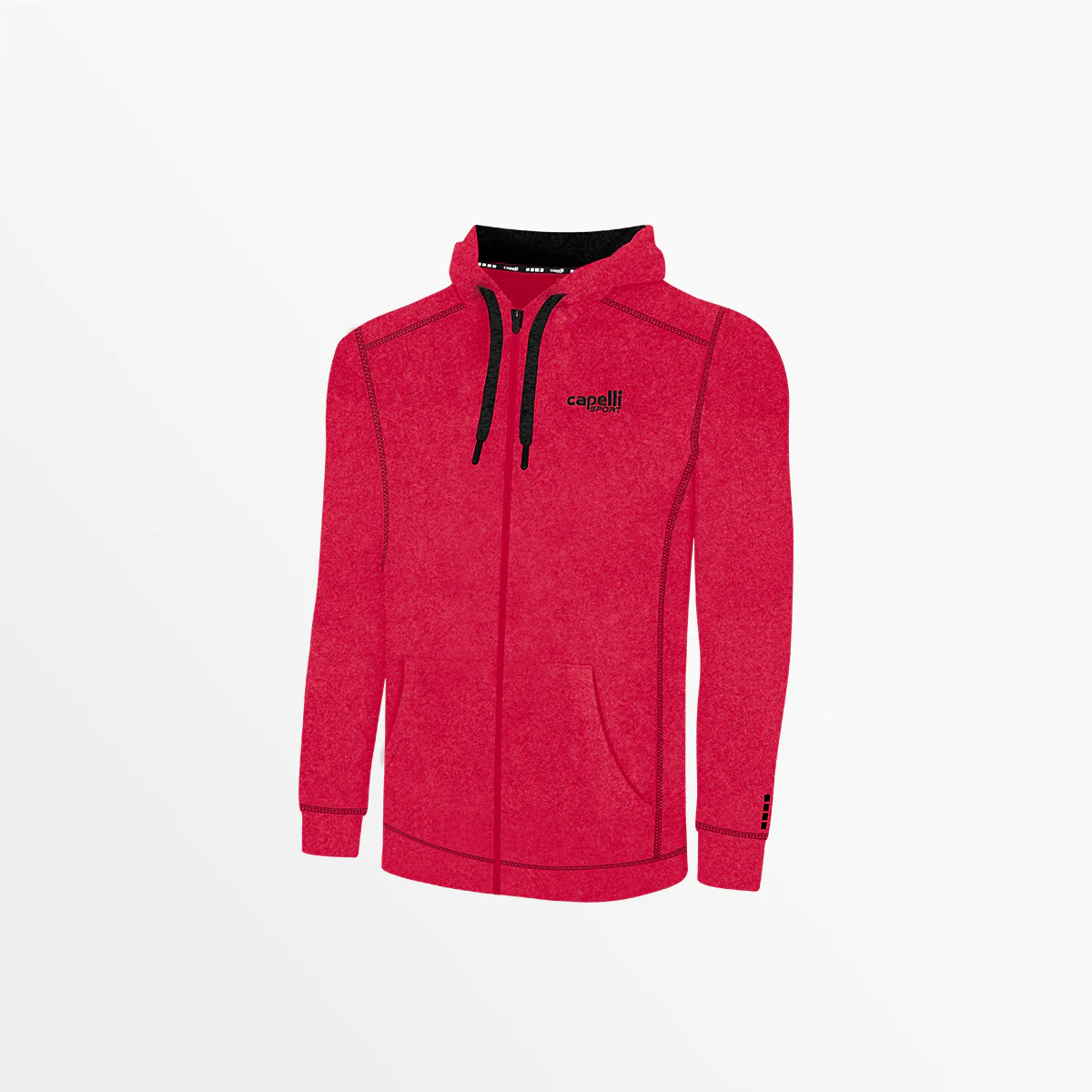 YOUTH ESSENTIAL HEATHER ZIP UP HOODIE - Image 3