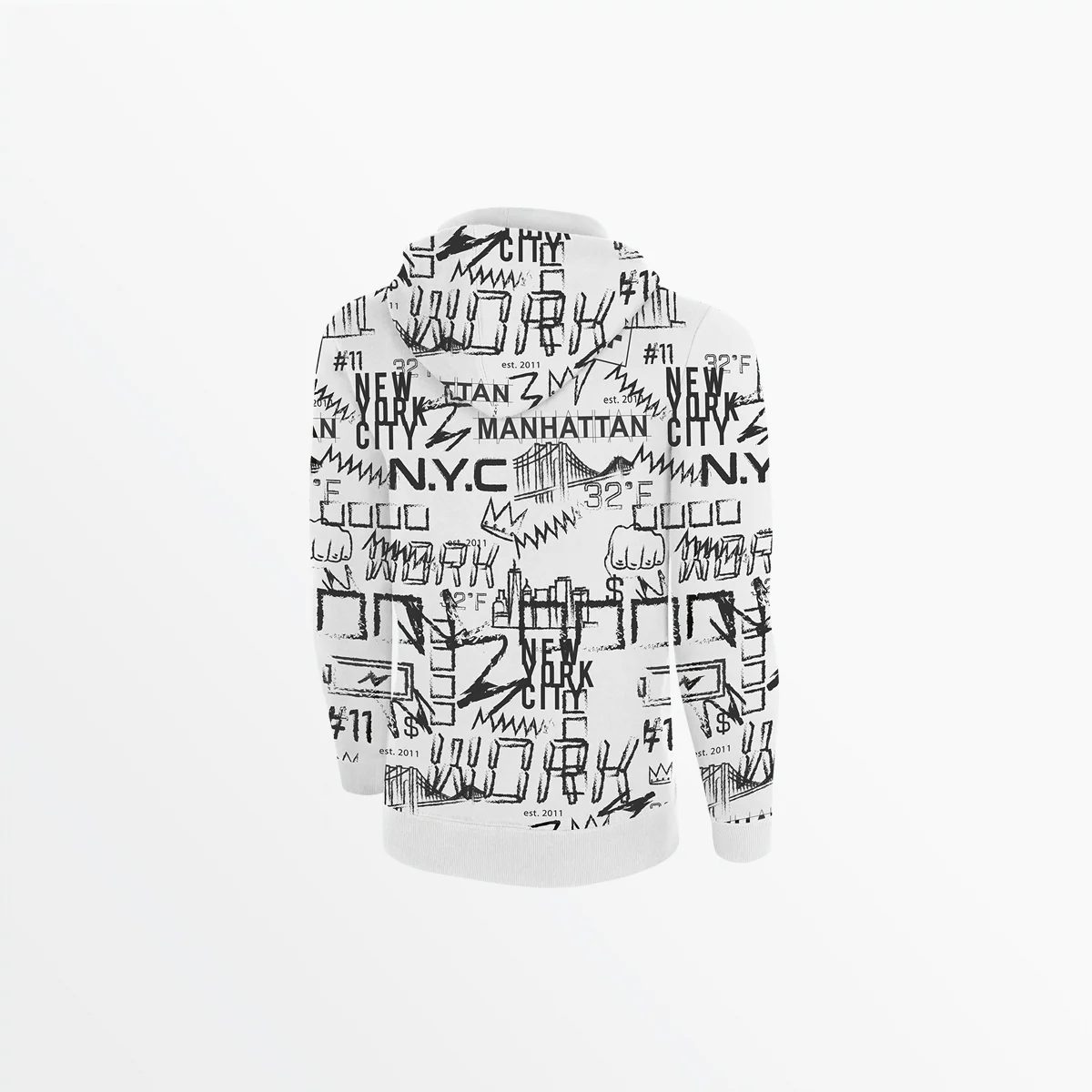 YOUTH FLEECE GRAPHIC PRINT PULLOVER HOODIE - Image 2