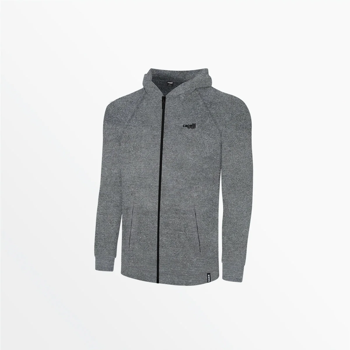 YOUTH HEATHERED ZIP UP HOODIE
