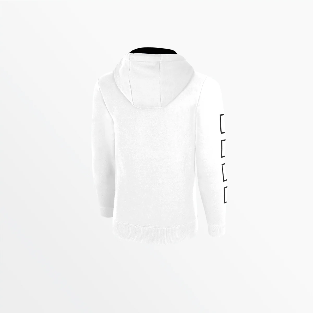 YOUTH FLEECE HOODIE WITH LOGO AND 4 CUBE SLEEVES - Image 2